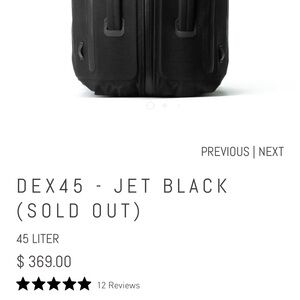Black Ember Duffle Bag DEX45 - JET BLACK